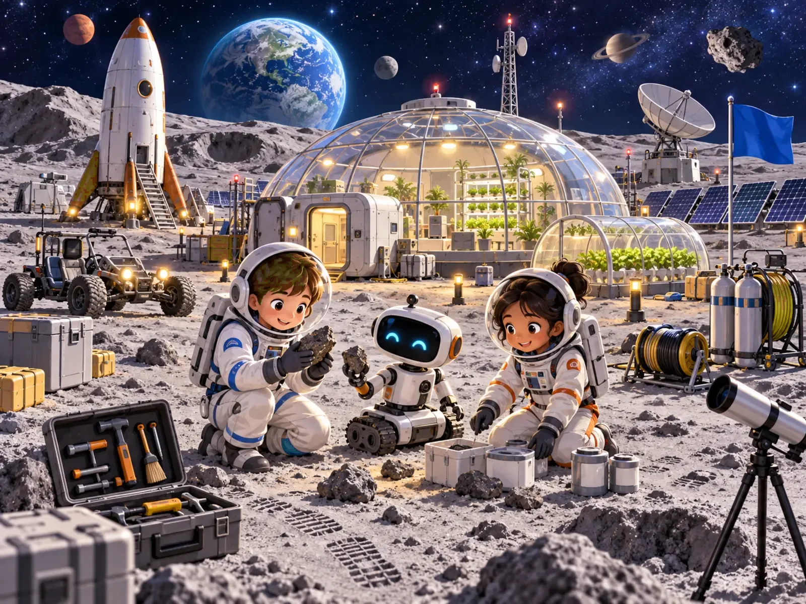 Cherche et trouve : Base lunaire