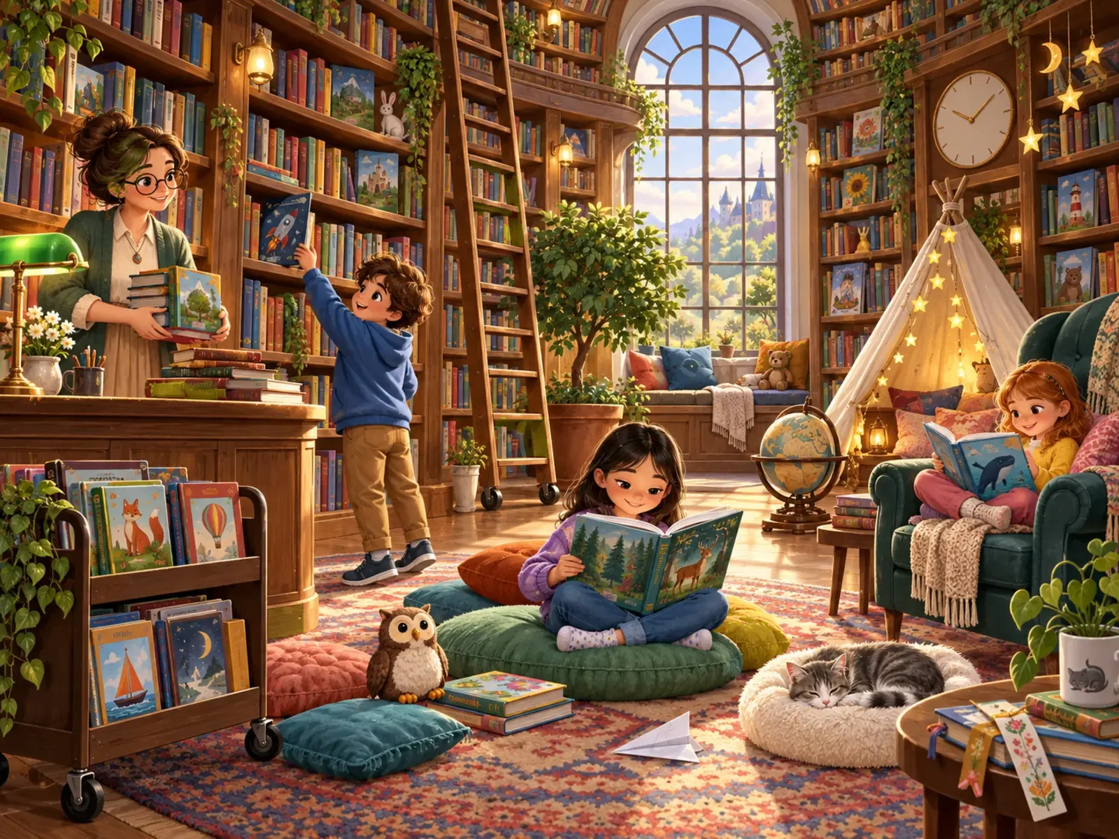 Cherche et trouve : Bibliothèque