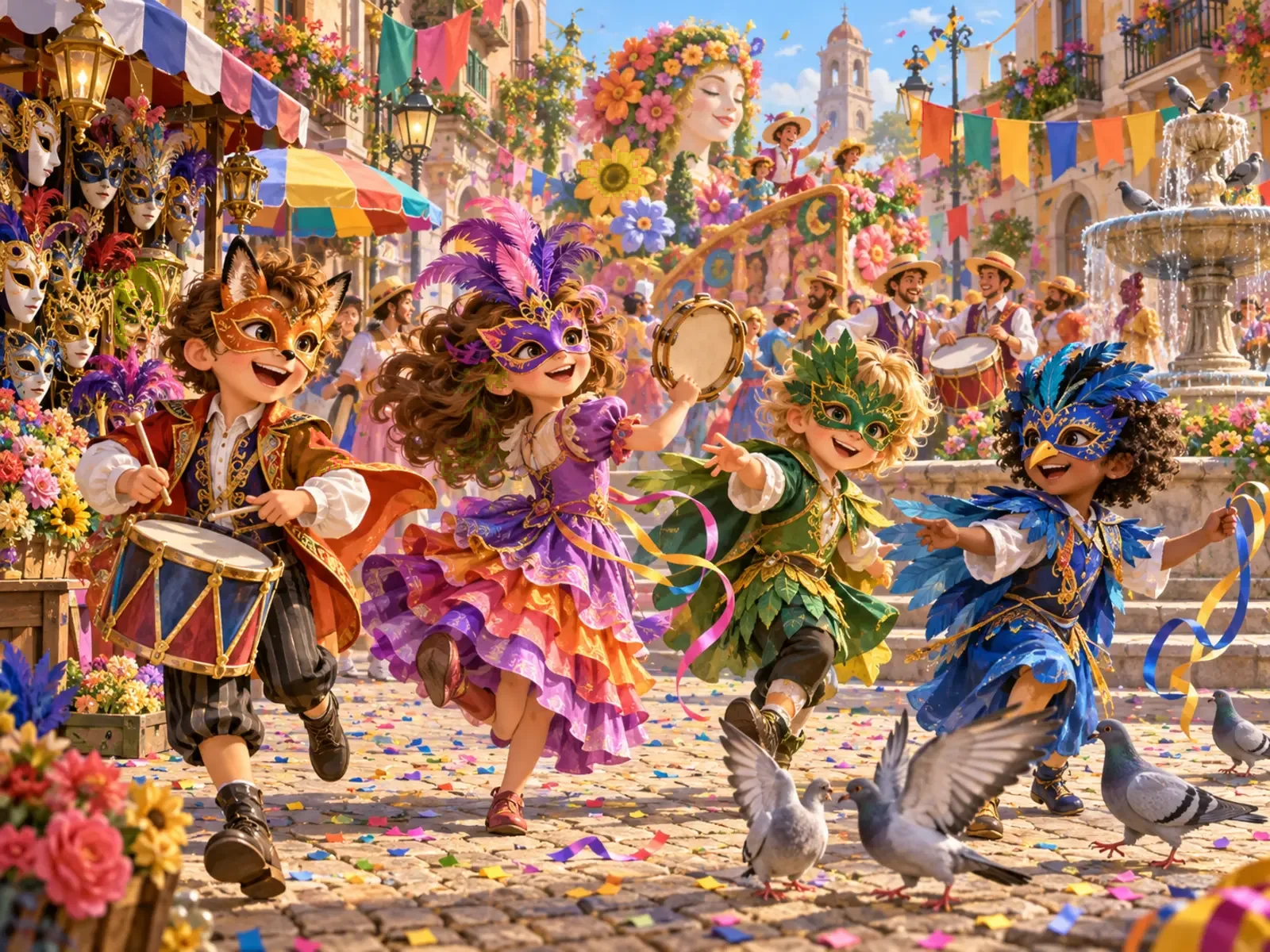 Cherche et trouve : Carnaval masques