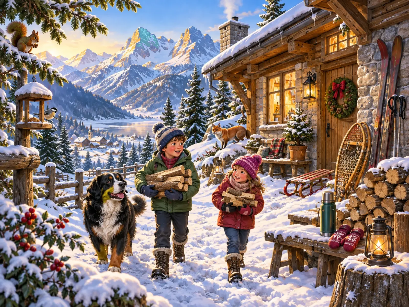 Cherche et trouve : Chalet en montagne