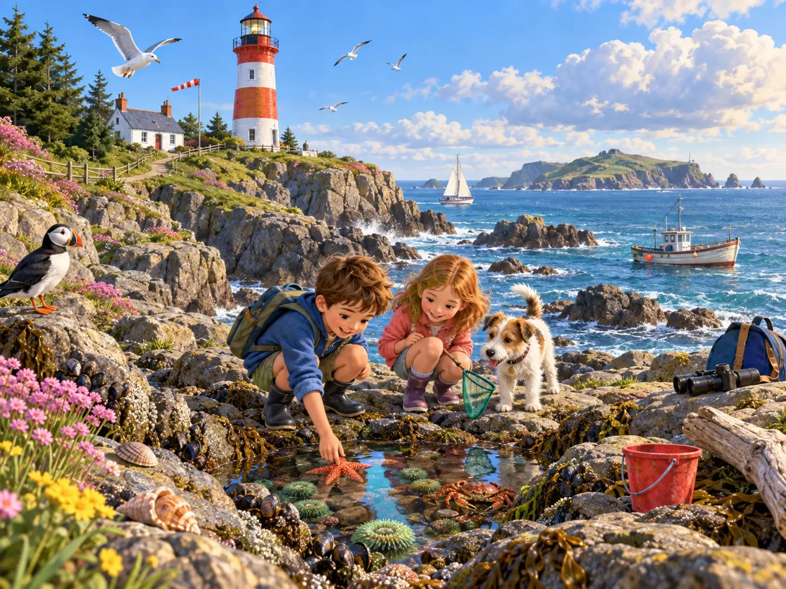 Cherche et trouve : Côte et phare