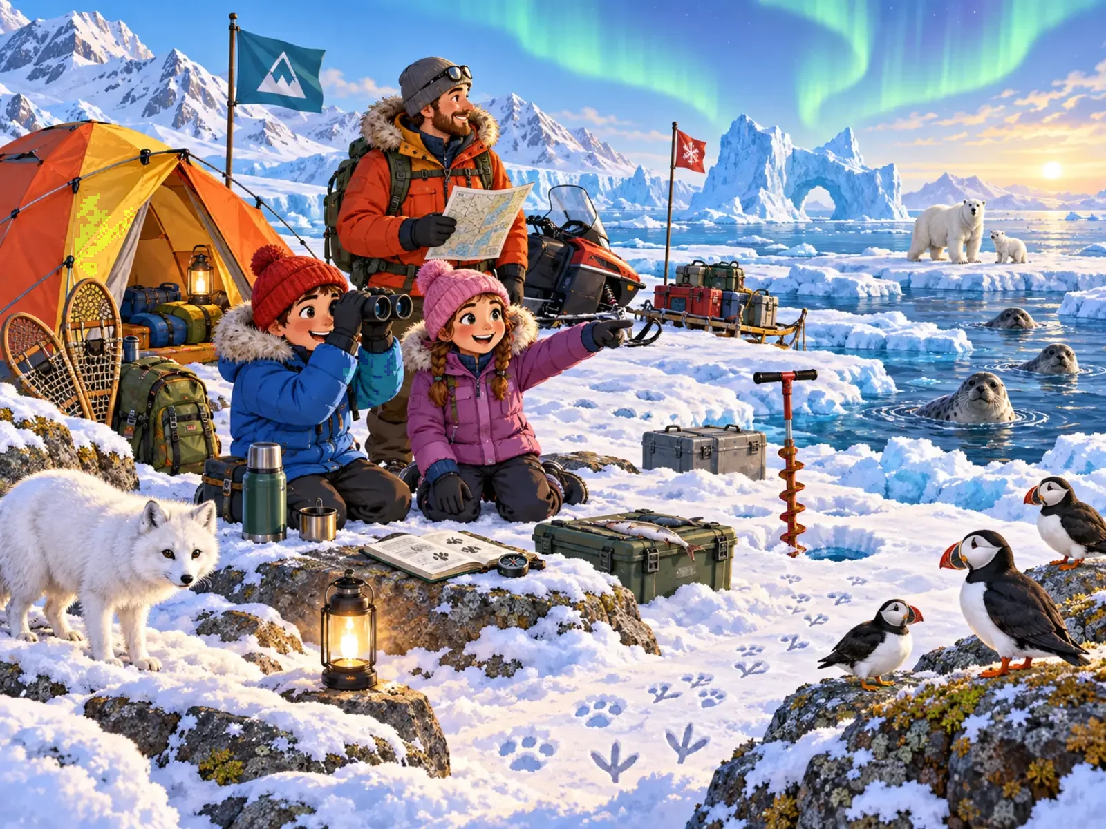Cherche et trouve : Expédition arctique