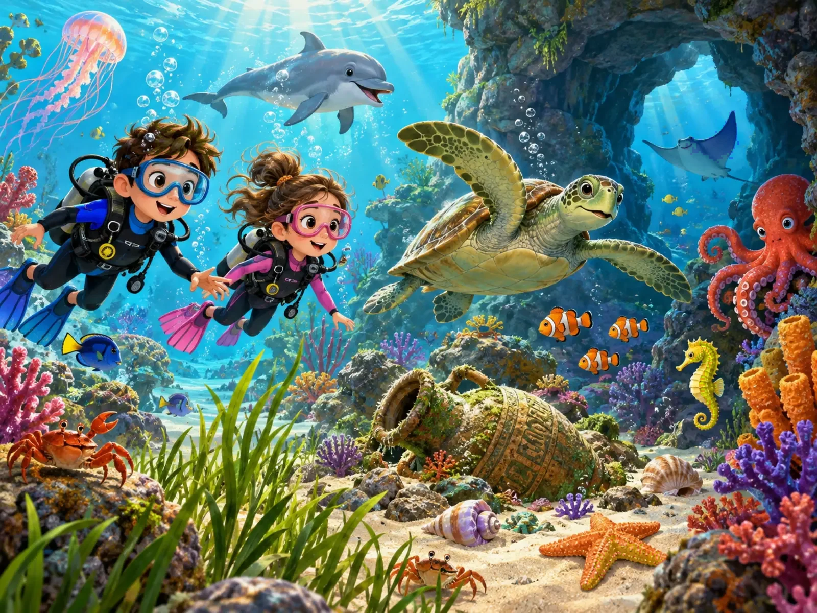Cherche et trouve : Fonds marins