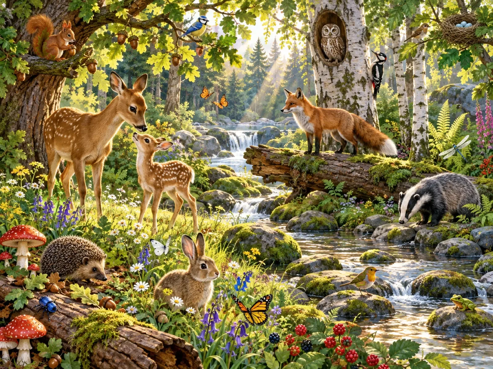 Cherche et trouve : Forêt et animaux