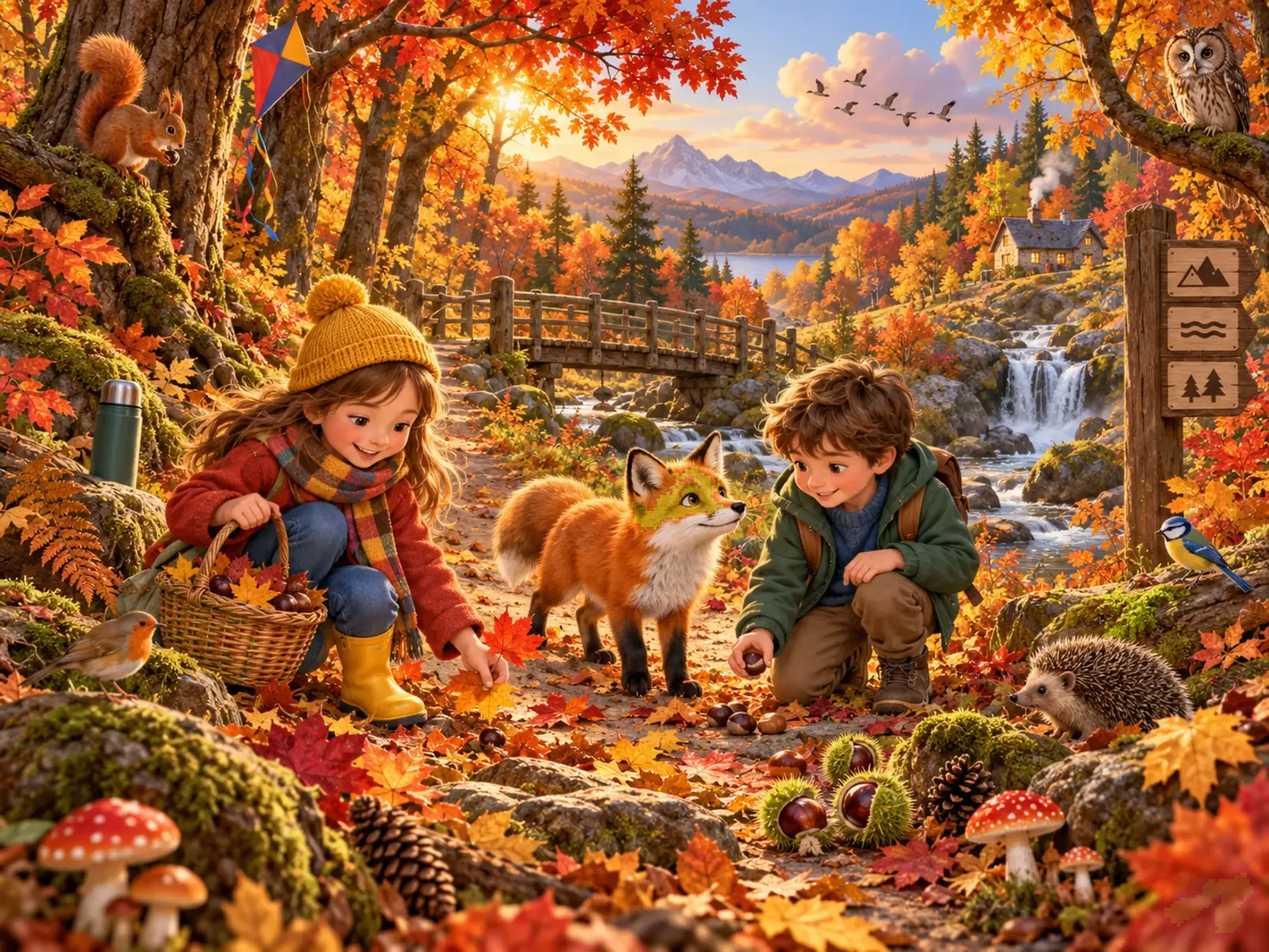 Cherche et trouve : Forêt en automne