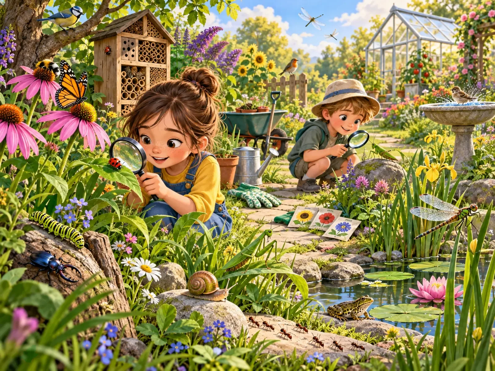 Cherche et trouve : Jardin des insectes
