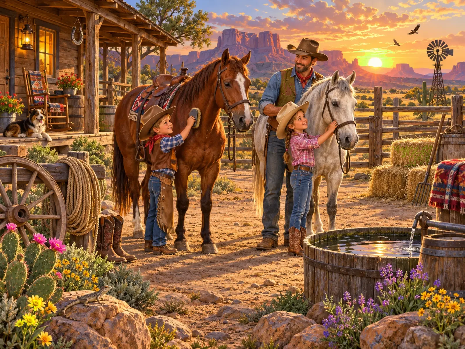 Cherche et trouve : Ranch western