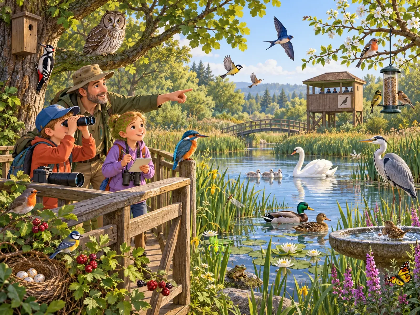 Cherche et trouve : Sanctuaire d’oiseaux