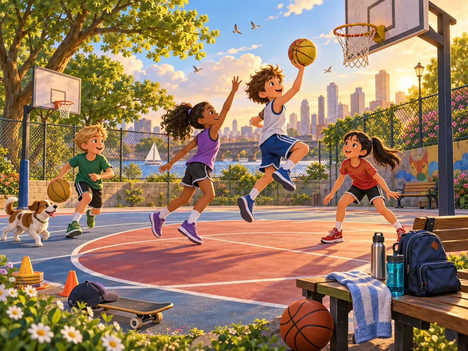 Cherche et trouve : Terrain de basket