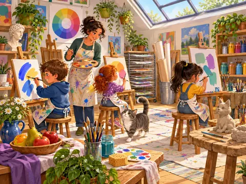 Cherche et trouve Atelier peinture