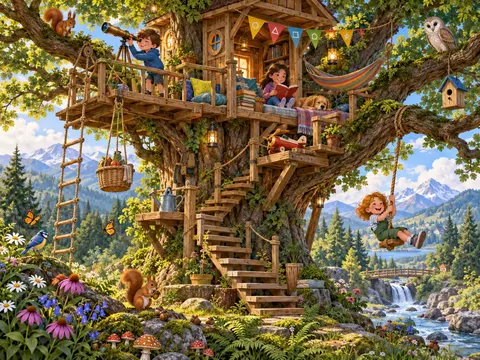 Cherche et trouve Cabane dans l’arbre