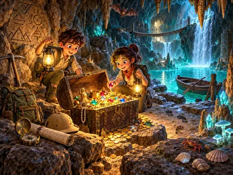 Cherche et trouve Grotte au trésor