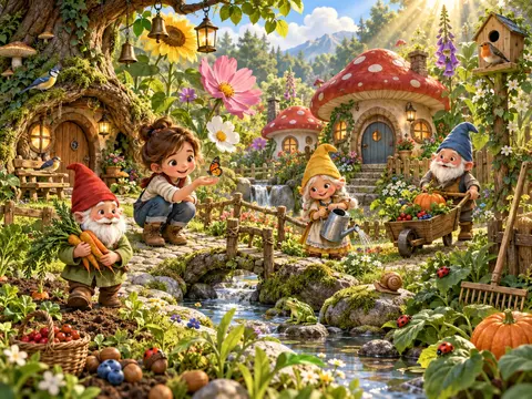 Cherche et trouve Jardin des lutins