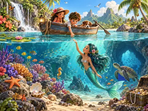 Cherche et trouve Lagon de sirène