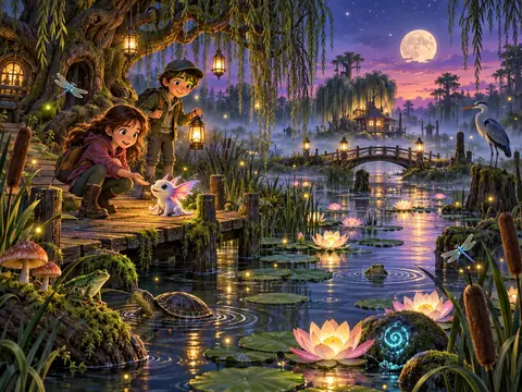 Cherche et trouve Marais enchanté