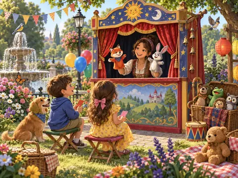 Cherche et trouve Théâtre de marionnettes
