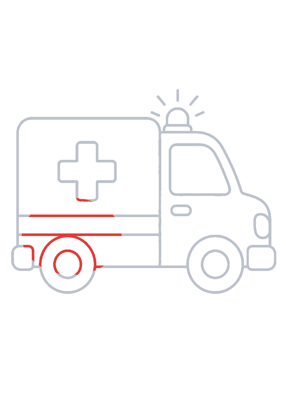Étape 1 du tutoriel Dessiner une ambulance facilement en 7 étapes