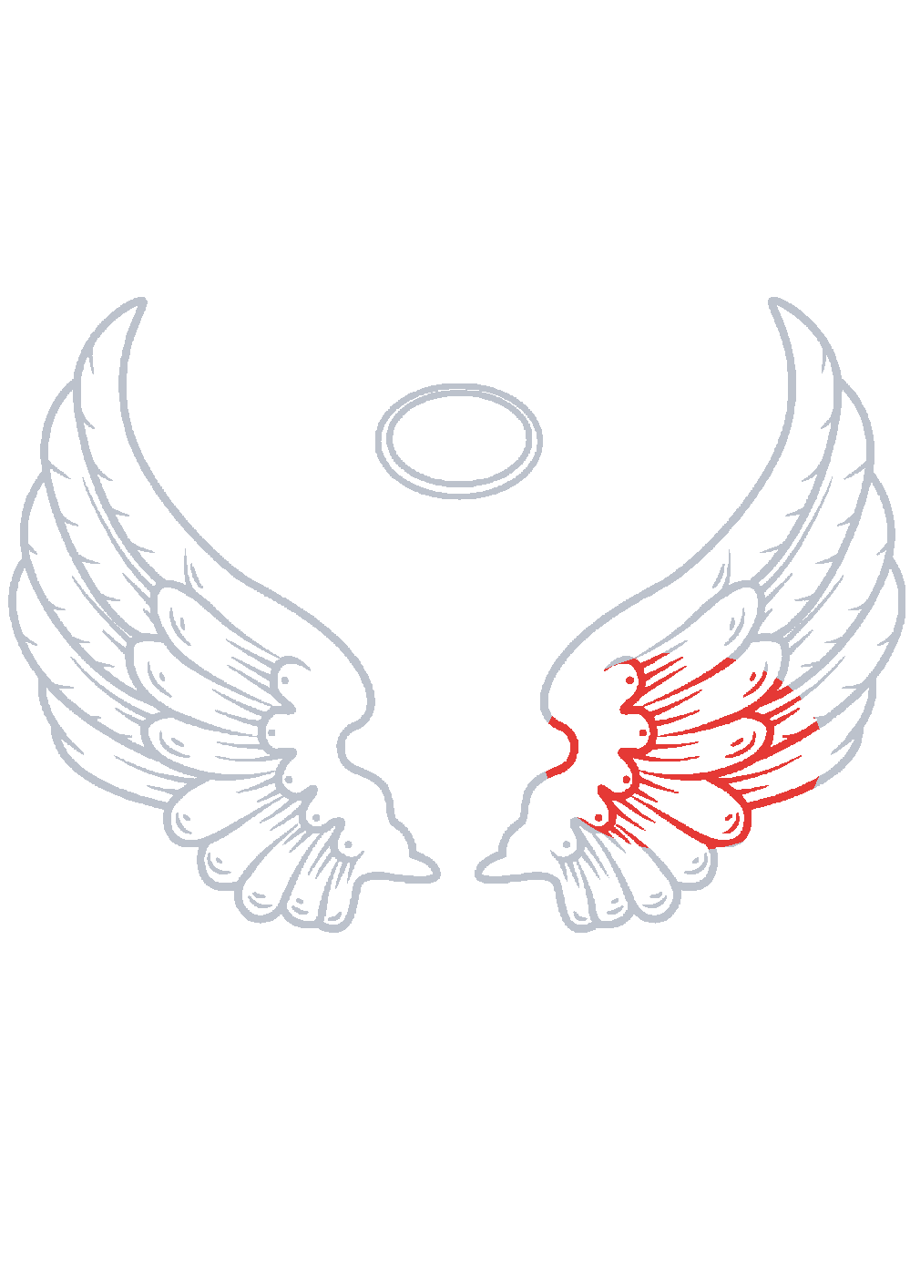 Étape 1 du tutoriel Dessiner un ange facilement en 7 étapes