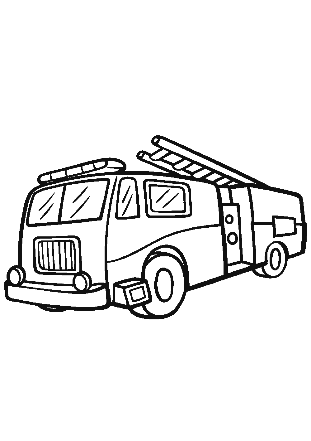 Dessiner un camion de pompier facilement en 7 étapes