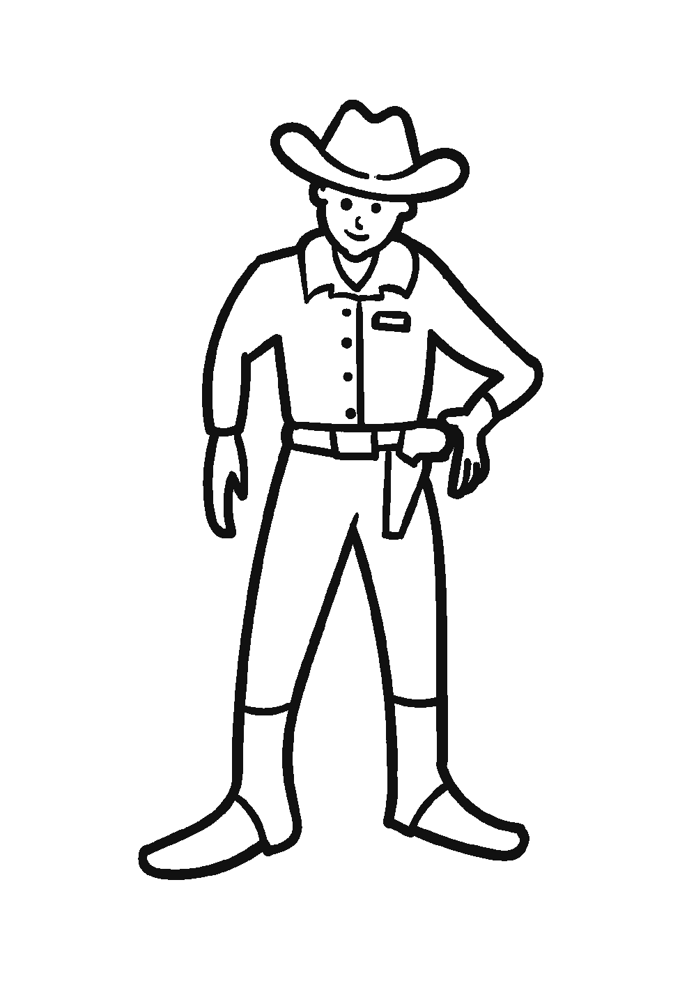 Dessiner un cowboy facilement en 7 étapes
