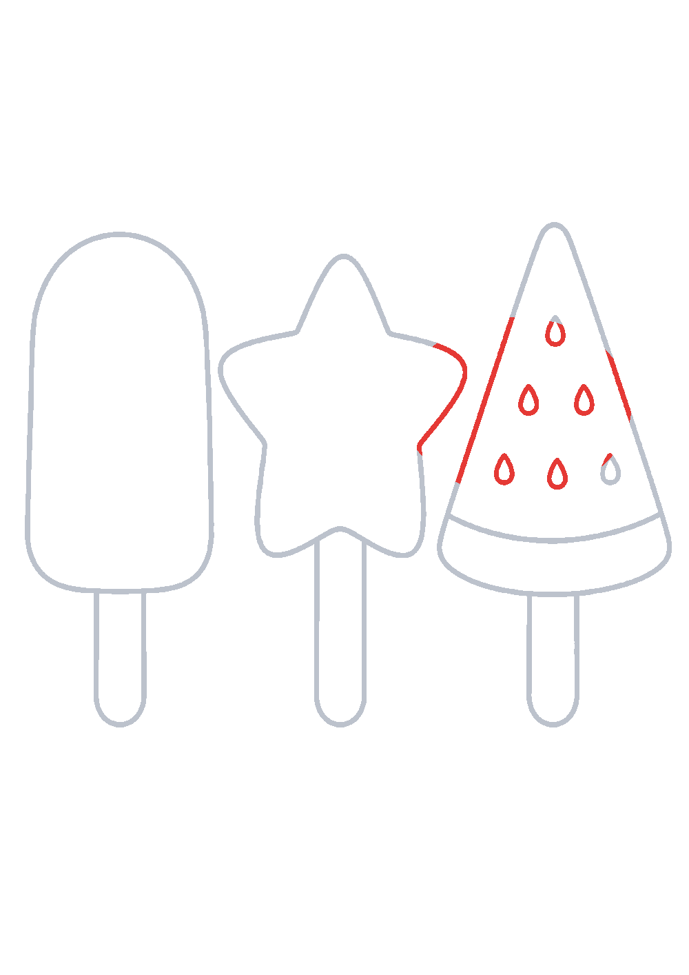 Étape 1 du tutoriel Dessiner une glace facilement en 7 étapes