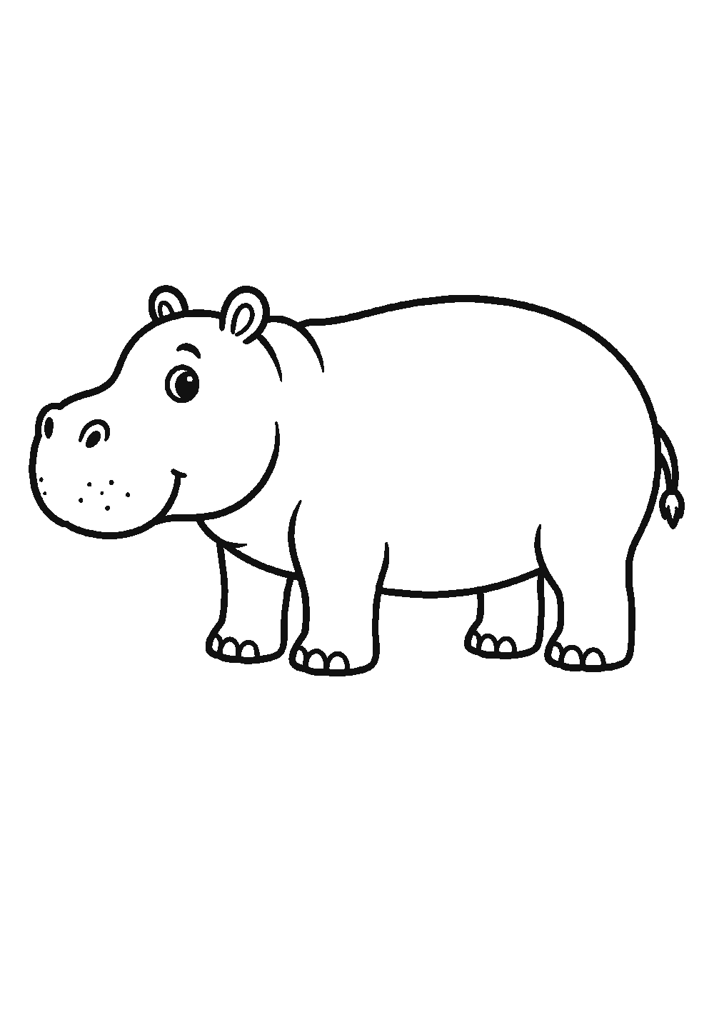 Dessiner un hippopotame facilement en 7 étapes