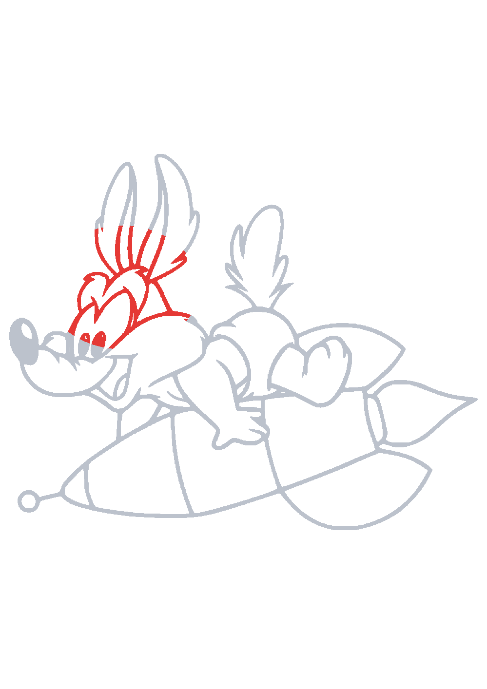 Étape 1 du tutoriel Dessiner Looney Tunes facilement en 7 étapes