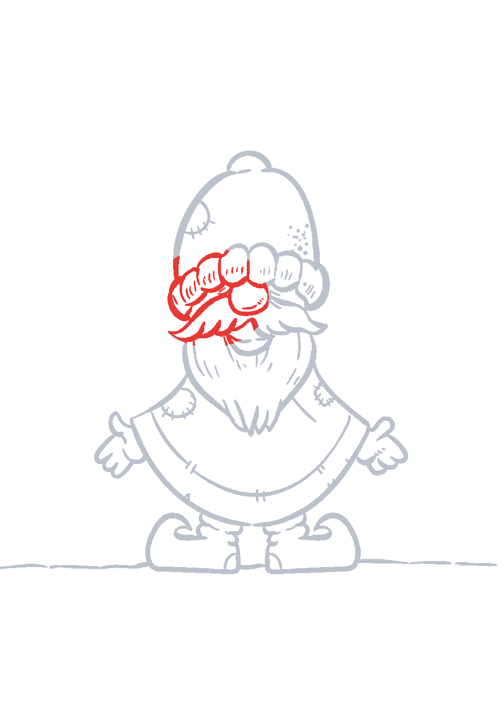 Étape 1 du tutoriel Dessiner un lutin facilement en 7 étapes