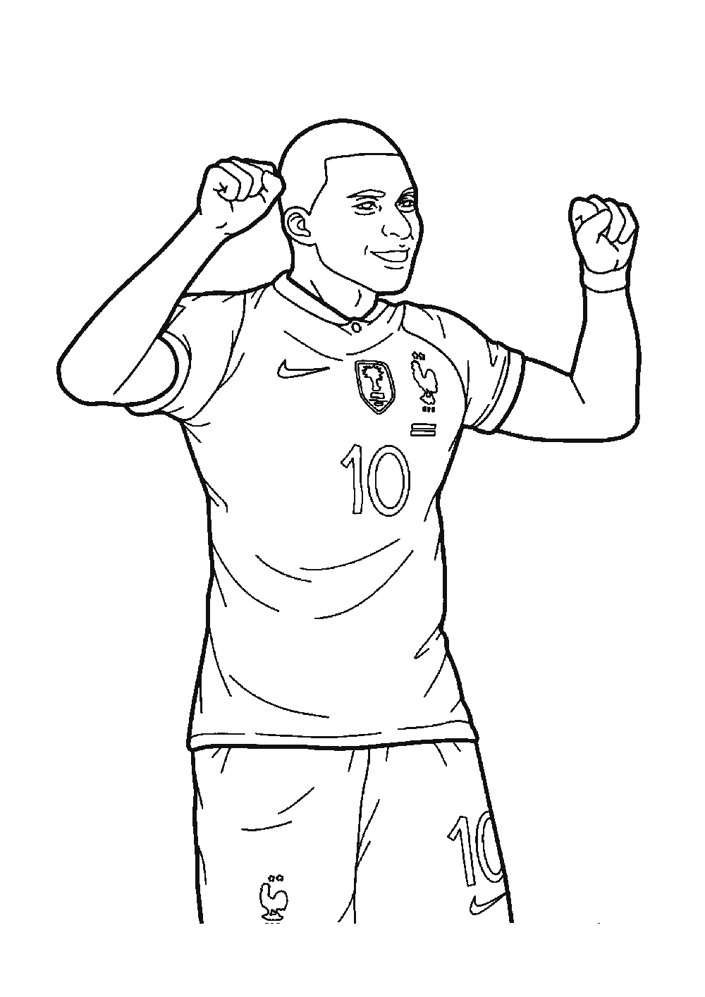 Dessiner Mbappé facilement en 7 étapes