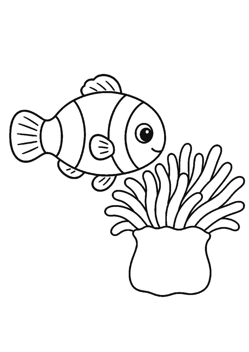 Dessiner un poisson clown facilement en 7 étapes
