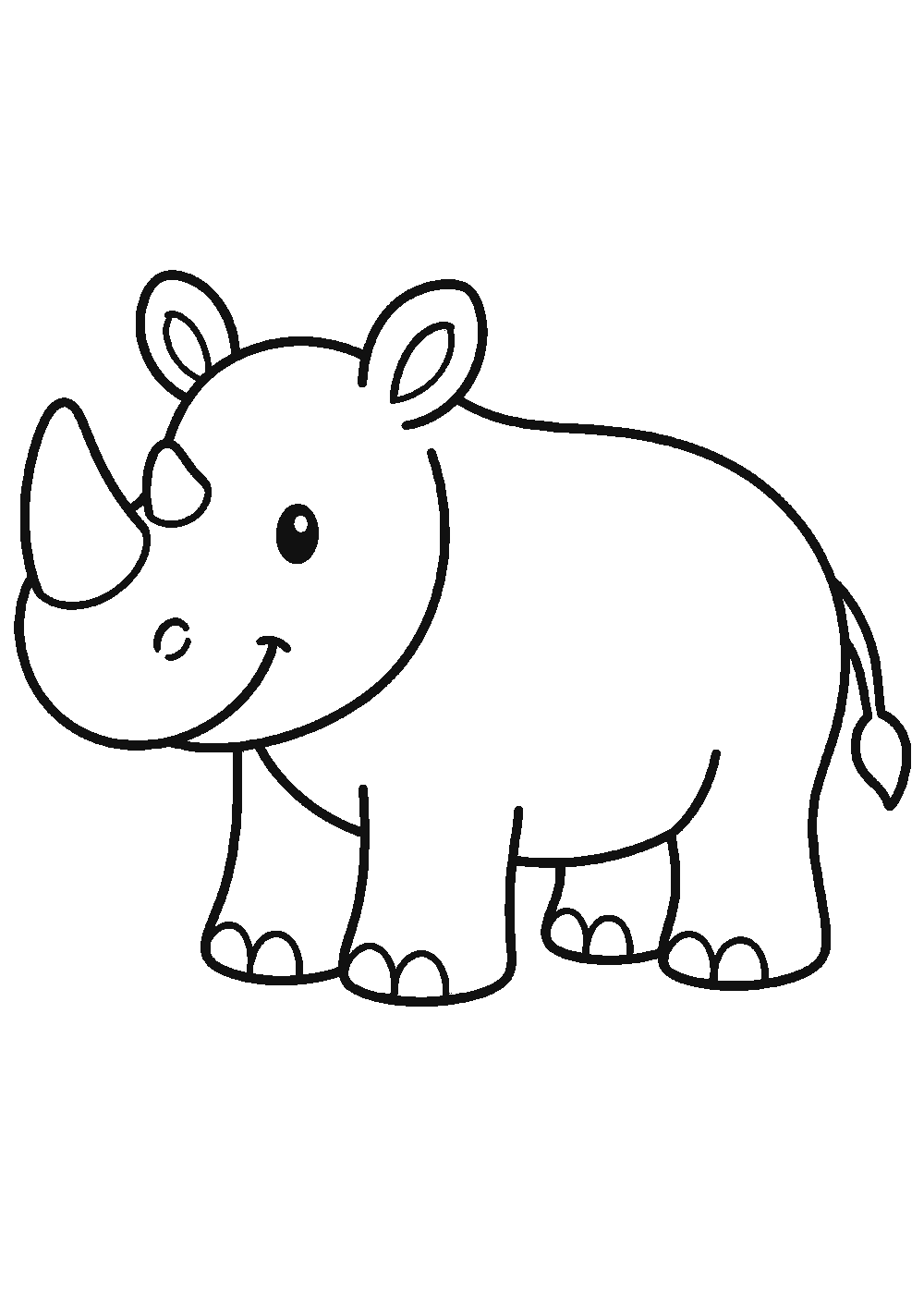 Dessiner un rhinocéros facilement en 7 étapes