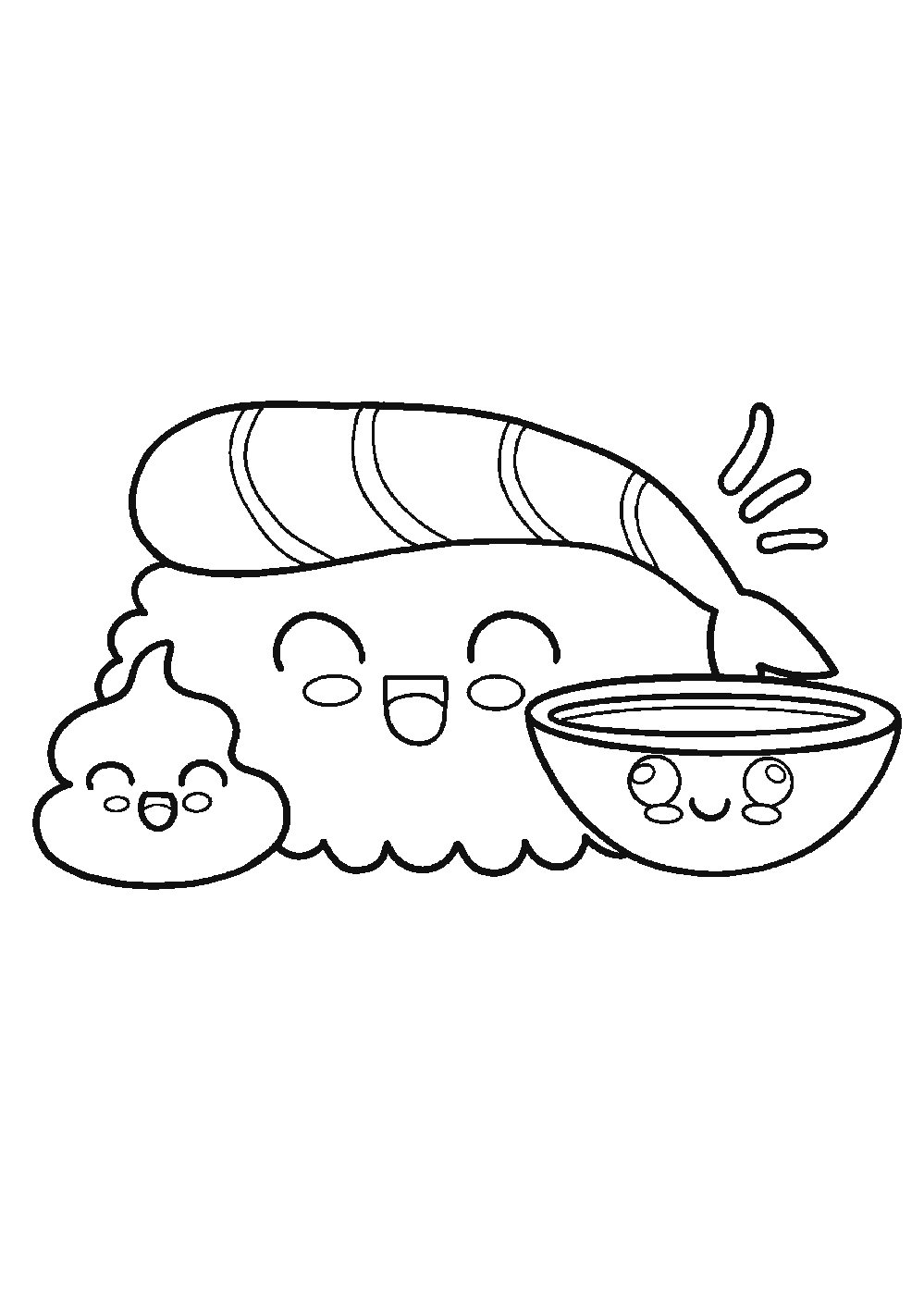 Dessiner un sushi facilement en 7 étapes