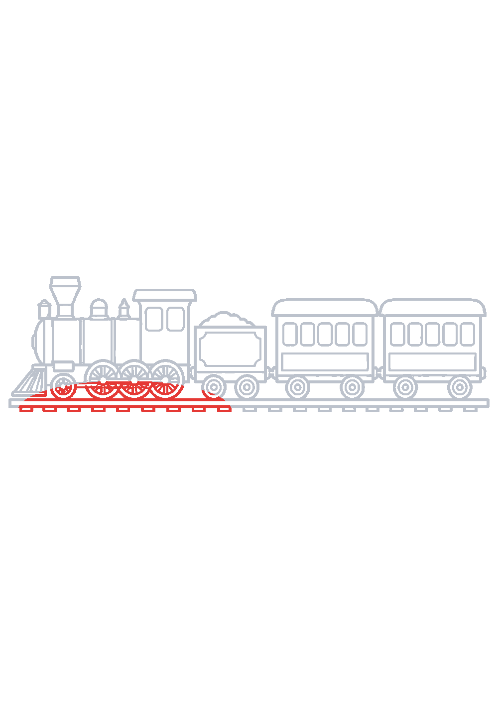 Étape 1 du tutoriel Dessiner un train facilement en 7 étapes