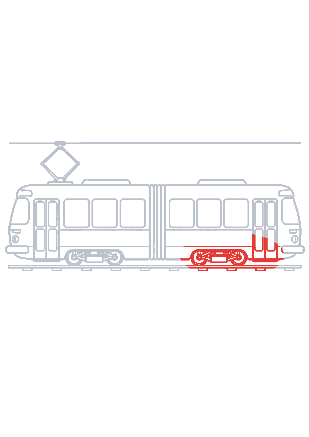 Étape 1 du tutoriel Dessiner un tramway facilement en 7 étapes