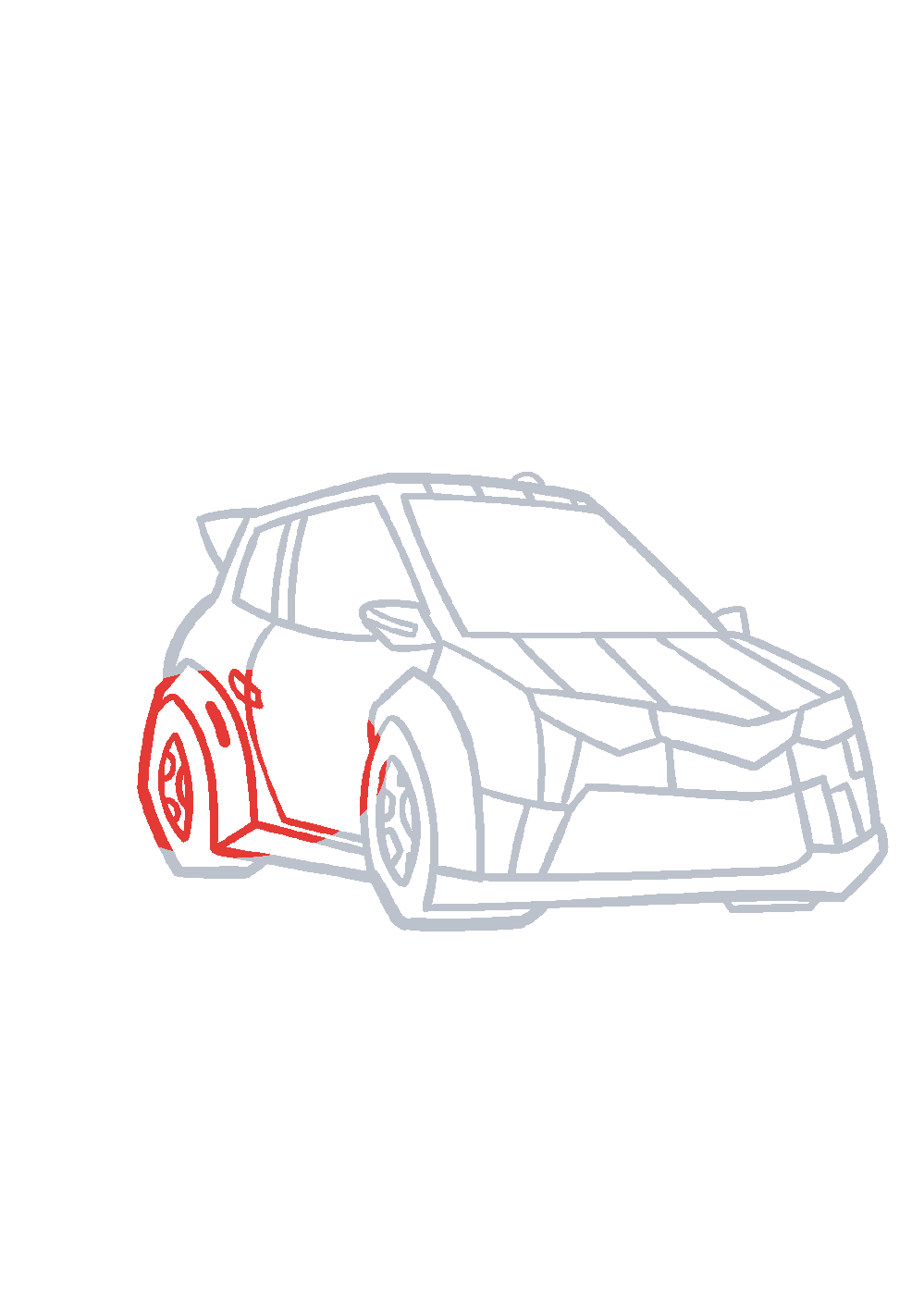 Étape 1 du tutoriel Dessiner Transformers facilement en 7 étapes