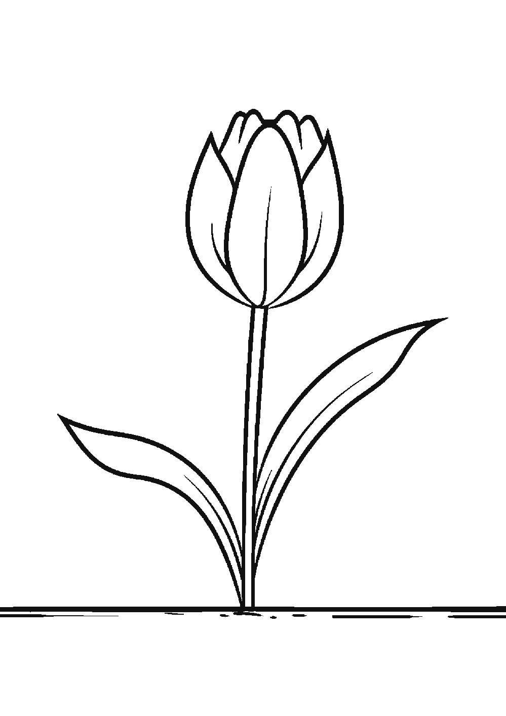 Dessiner une tulipe facilement en 7 étapes