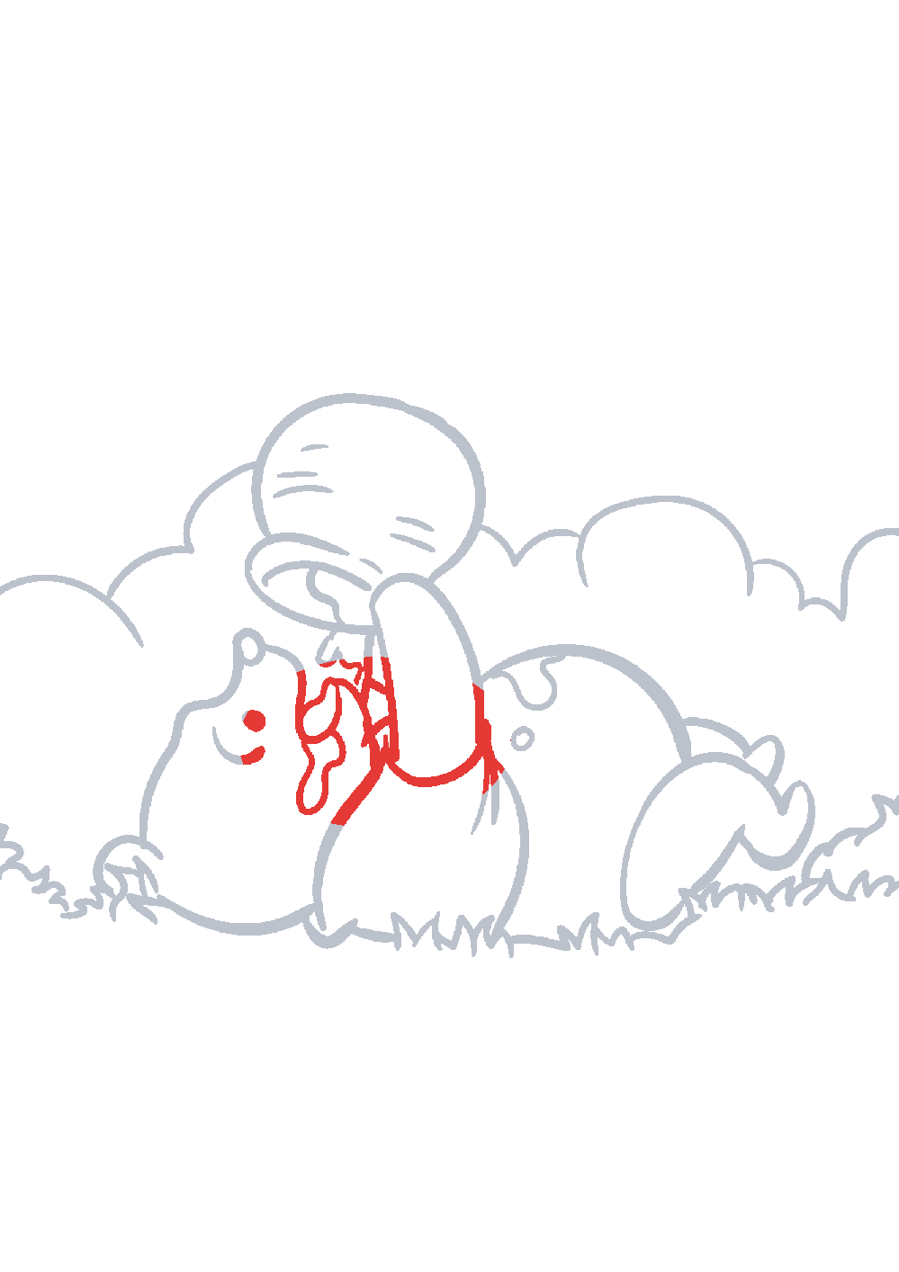 Étape 1 du tutoriel Dessiner Winnie l’Ourson facilement en 7 étapes