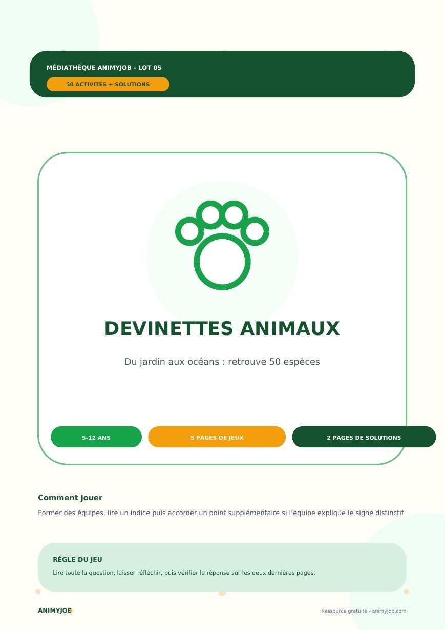 50 devinettes sur les animaux