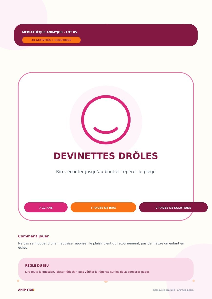 40 devinettes drôles et pièges