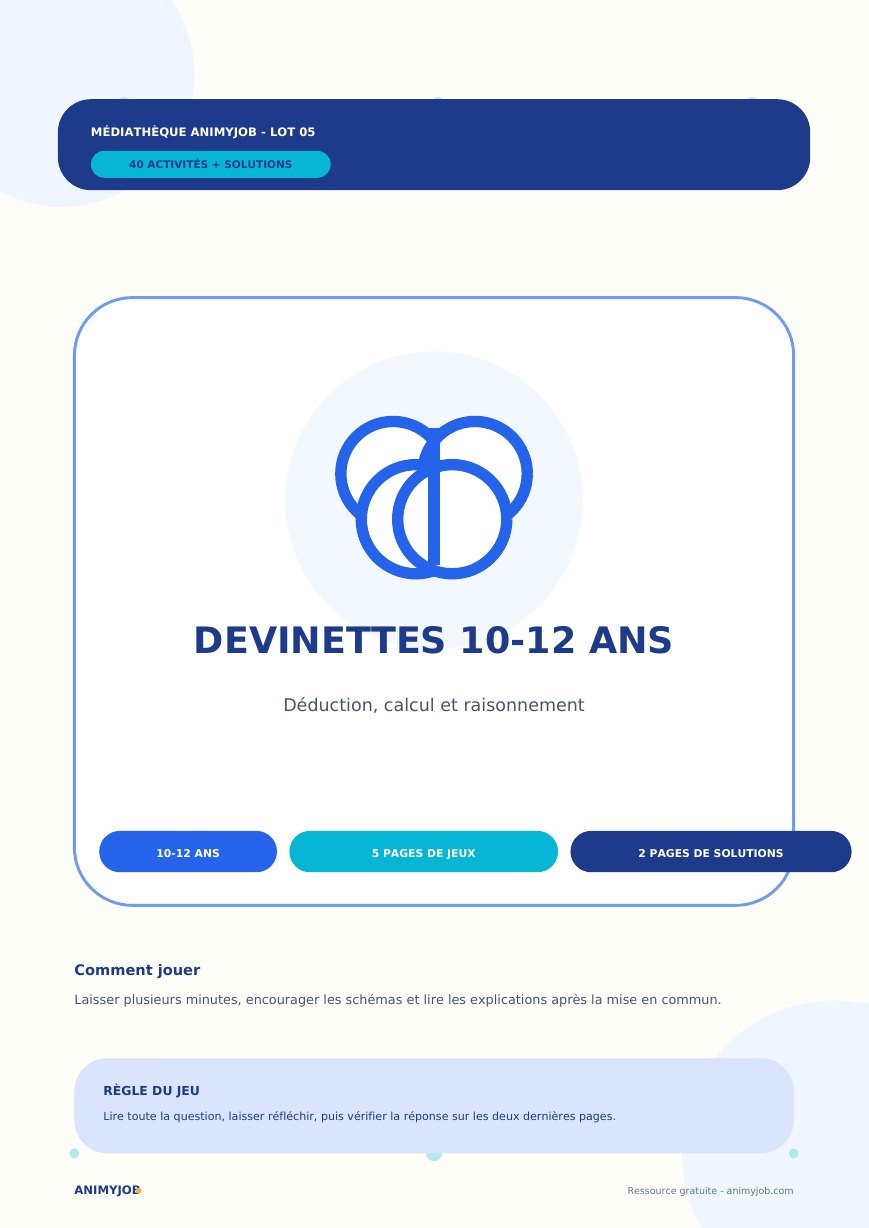 40 devinettes pour les 10-12 ans
