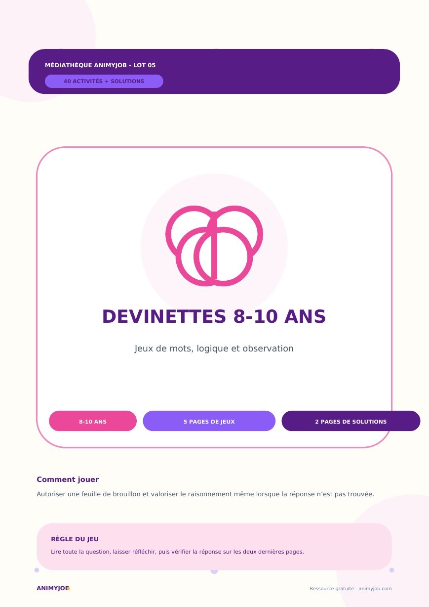40 devinettes pour les 8-10 ans