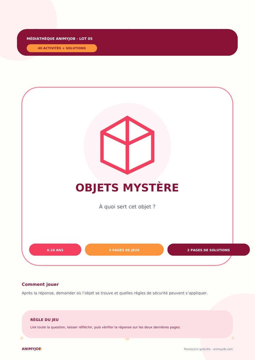 40 devinettes sur les objets du quotidien