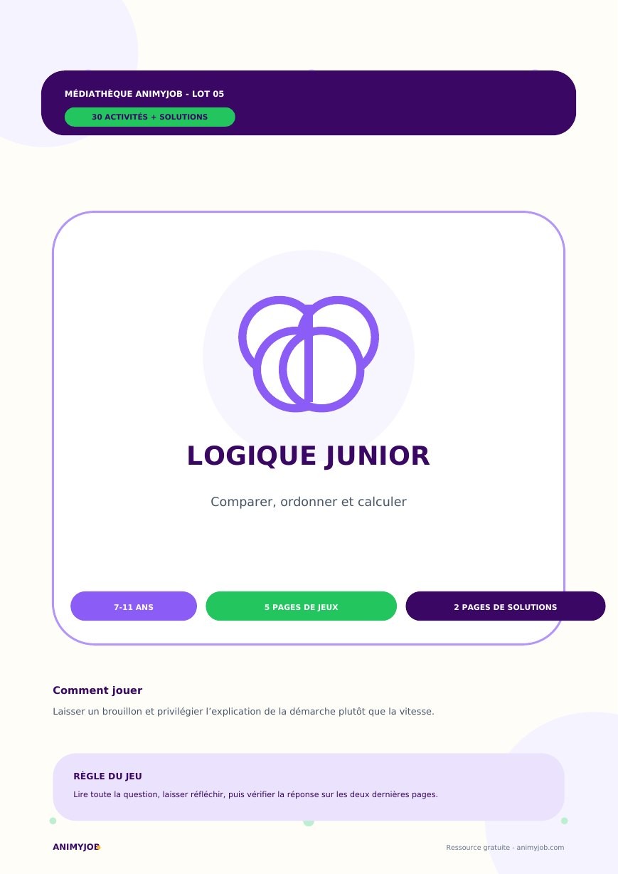 30 énigmes de logique junior