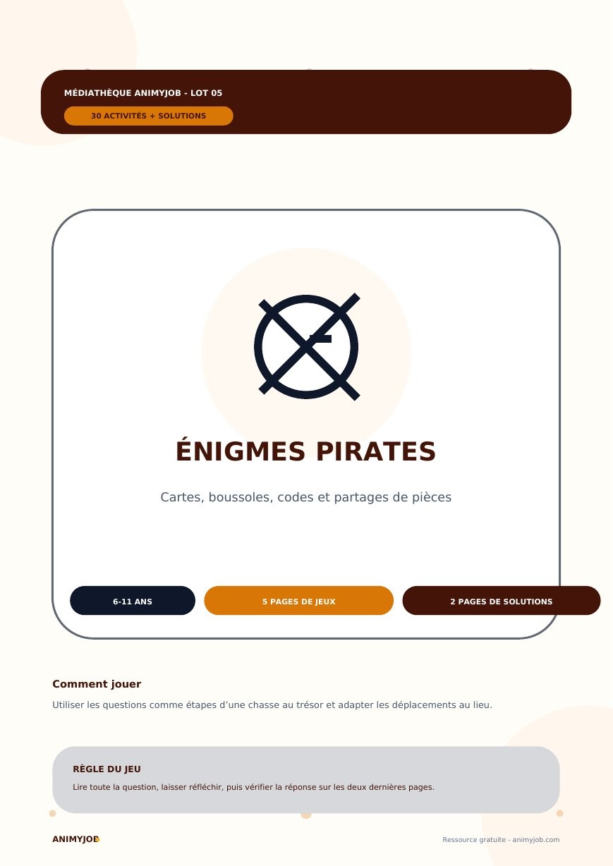 30 énigmes pirates et trésors