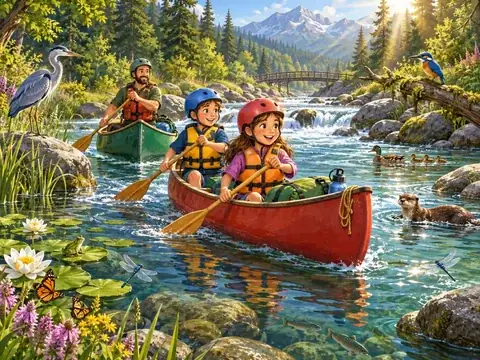 L'aventure en canoë — aperçu du jeu