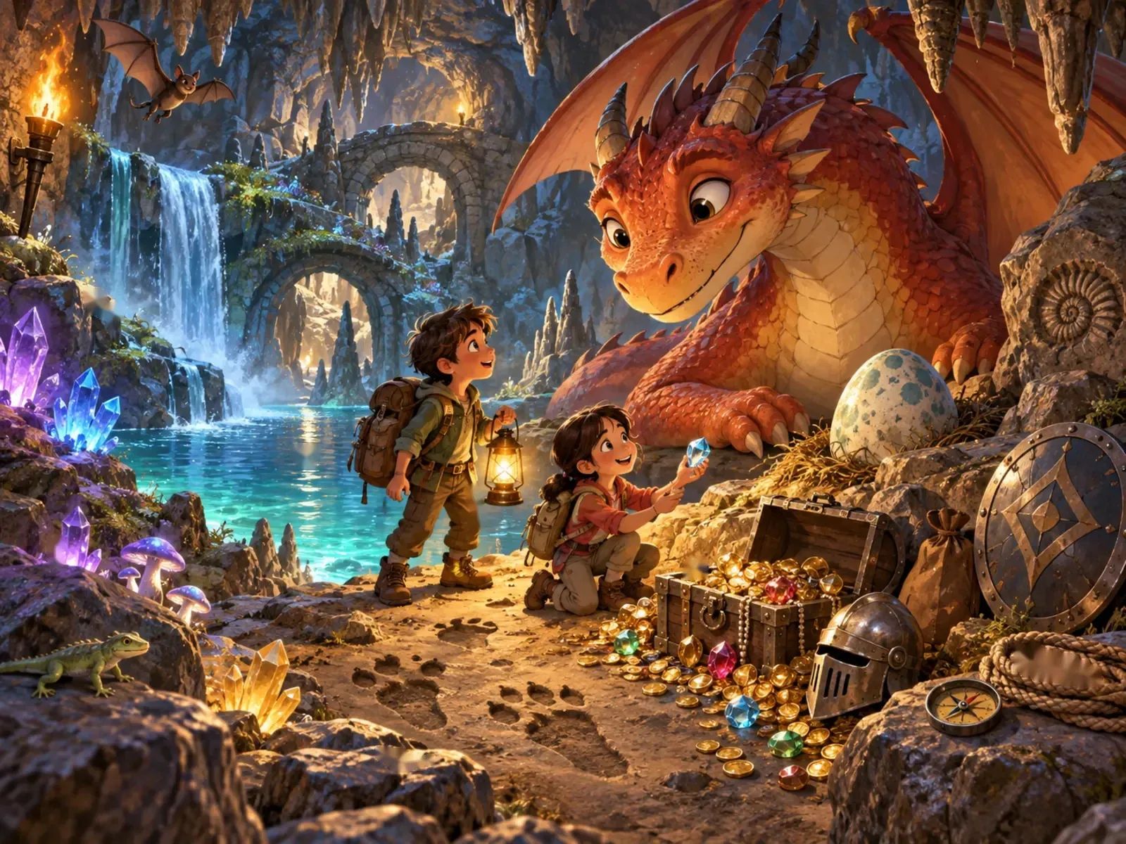 Image B — les différences : Le repaire du dragon