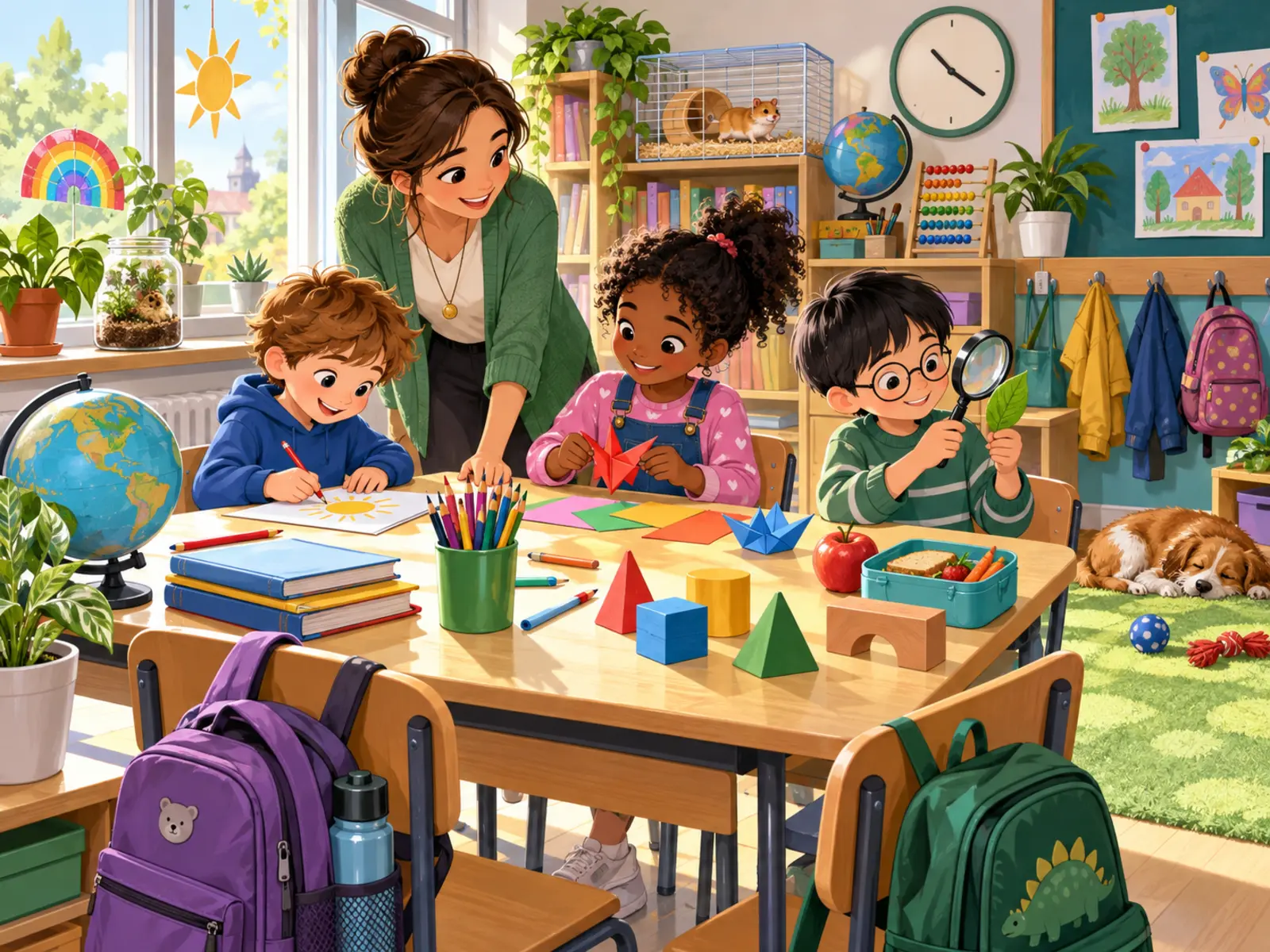 Une journée dans la classe — image A