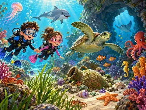 Exploration du récif sous-marin — aperçu du jeu