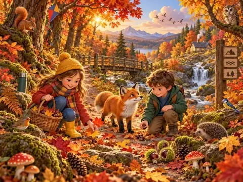 La promenade dans la forêt d'automne — aperçu du jeu