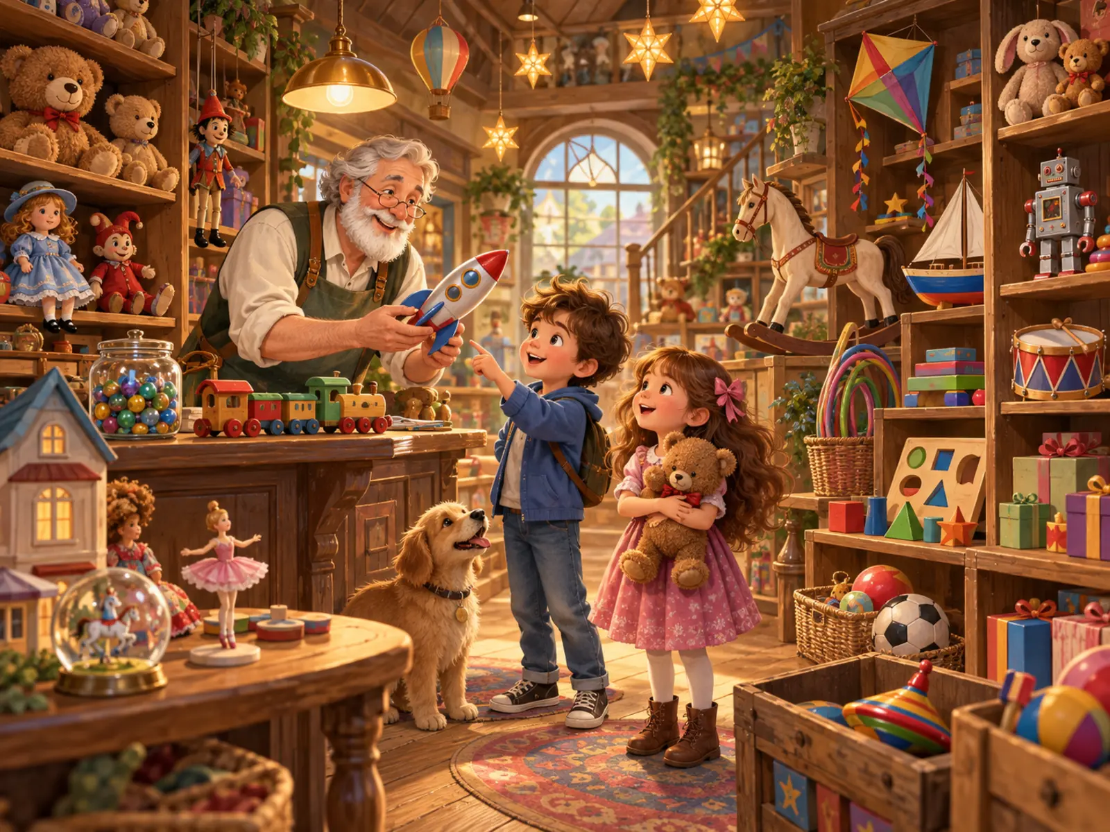 La découverte du magasin de jouets — image A